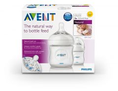 AVENT NATURAL TWIN PACK BOTTLES 125 ML