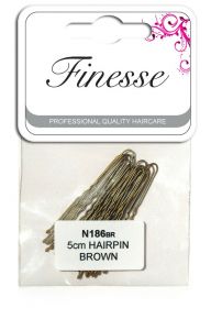 Finesse Waved Hairpins Brown