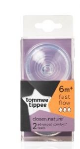 Tommee Tippee CTN Teats Fast Flow 6 Months+