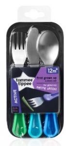 TOMMEE TIPPEE  FIRST GROWN UP CUTLERY SET 12 MONTHS+