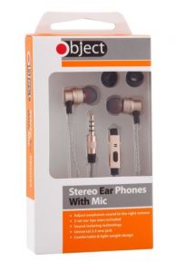 Object Mobile Phone Stereo Headphones With Mic
