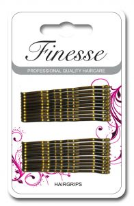 Finesse Hairgrips - Brown4.5cm