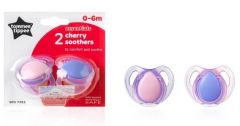 Tommee Tippee Essentials Cherry Soothers  0-6m